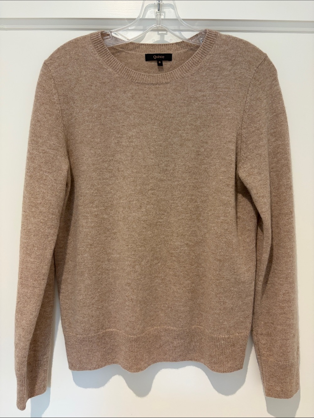 Quince Men's Crewneck Sweater in Taupe